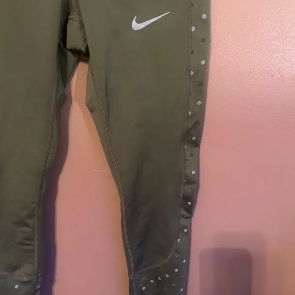NIKE DRI-FIT REFLECTIVE ATHLETIC/FITNESS/RUNNING PANTS  SMALL, SIDE/REAR POCKET - Picture 3 of 10